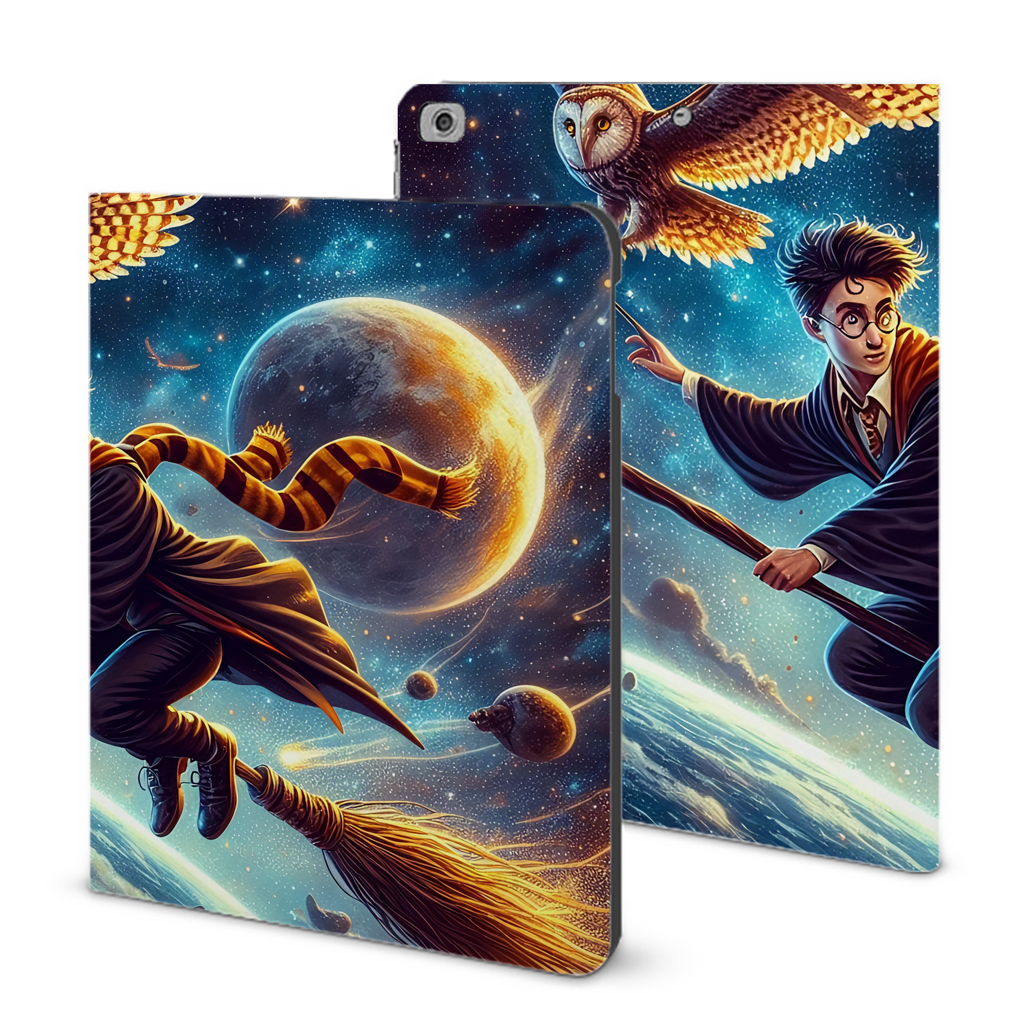 （画像用） Harry Potter ハリー・ポッターシリーズ IPad ケース ブック型 PUレザー TPU 耐衝撃 軽量 薄型 ペン収納なし 全面保護 IPad 各モデル対応